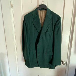 Polo Ralph Lauren Blazer Mens Green Jacket 38RBrass Buttons Custom Made